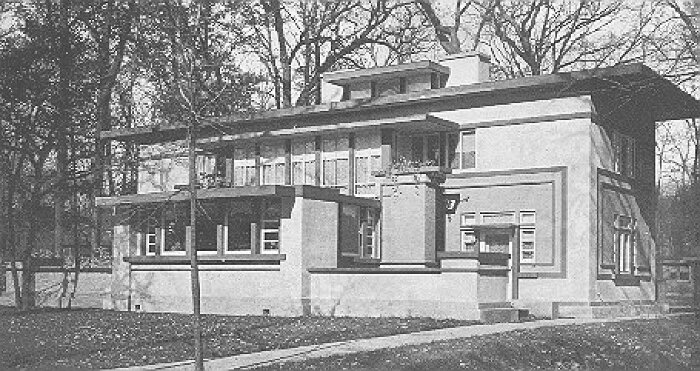 Exterior, perspective view
House for Ralph S. Baker
Guenzel and Drummond, architects
Wilmette, Illinois