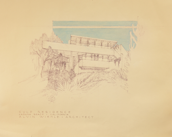 Perspective View, House for Charles and Thelma Culp