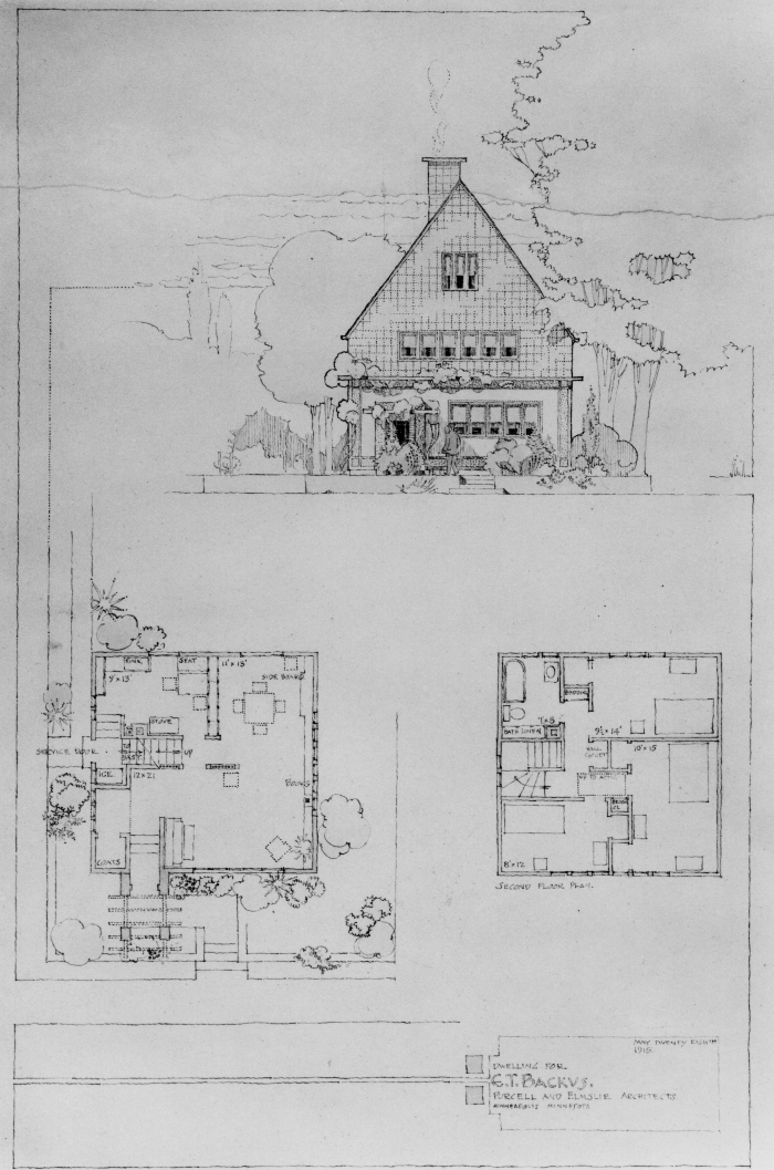 First scheme
House for Charles T. Backus
circa 1915