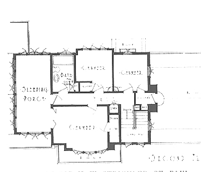 Second floor plan
House for H. W. Strickler
Alban and Hausler, architects
St. Paul, Minnesota