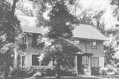 Exterior, perspective view
Carmen residence
George W. Maher, architect
Glencoe, Illinois