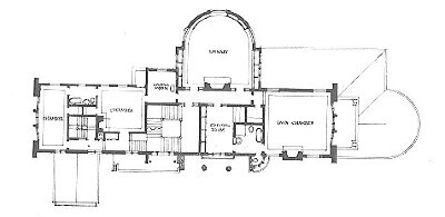 Second floor plan
Harry Rubens residence
George W. Maher, architect
Glencoe, Illinois