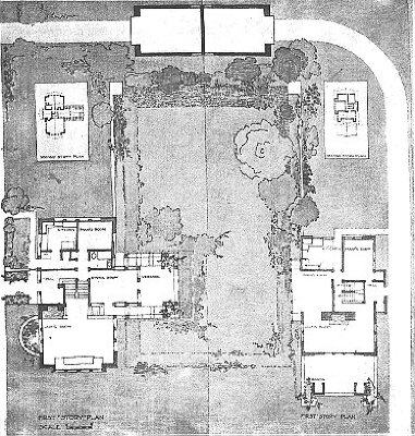 Plan
Houses for Hurd Comstock
Walter Burley Griffin and Marion Mahony Griffin,
architects
Evanston, Illinois