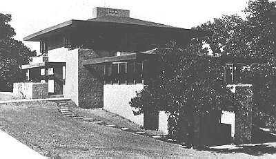 Exterior perspective
House for Rule, Rock Glen development
Walter Burley Griffin and Marion Mahony Griffin
Mason City, Iowa