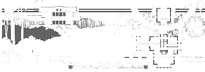 Presentation rendering, including floor plan and plat
of grounds
House for H. D. Page (and Blythe), Rock Glen
development
Walter Burley Griffin and Marion Mahony Griffin,
architects
Mason City, Iowa