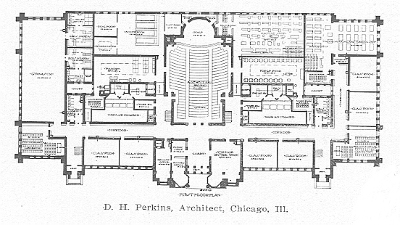 Ground floor plan
Carl Schurz High School
Perkins, Fellows, and Hamilton, architects
Chicago, Illinois