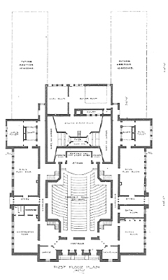 First floor plan
George W. Tilton Public School
Dwight Perkins, architect
Chicago, Illinois