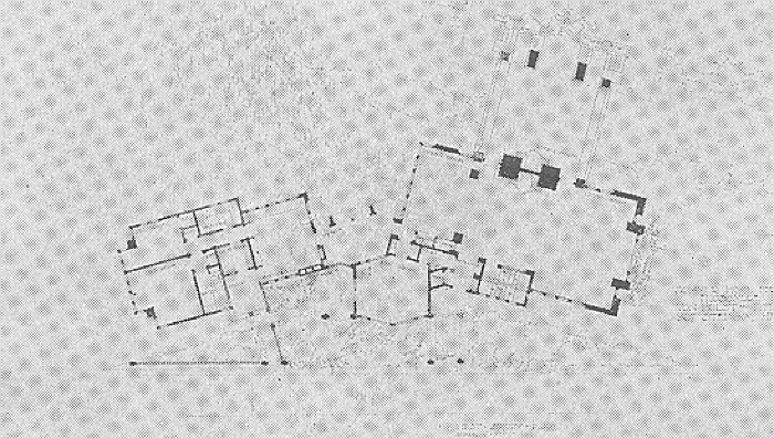 Floor plan
House for A. J. Mason
Hermann V. von Holst, architect
Flossmore, Illinois
