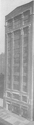 Exterior perspective
Arthur Dixon Building
Nimmons and Fellows, architects
Chicago, Illinois