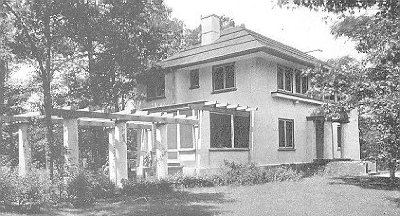 Exterior perspective
House for Dr. W. Lamborn
George W. Maher, architect
Highland Park, Illinois