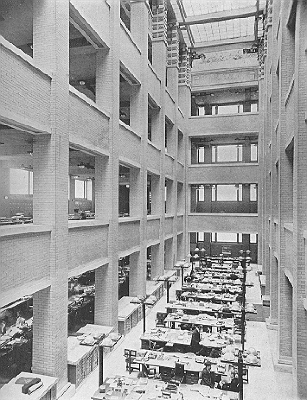 Interior, atrium well
Administration Building for the Larkin Company
Frank Lloyd Wright, architect
Buffalo, New York