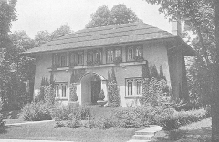 Exterior perspective
House for Henry W. Schulz
George W. Maher, architect
Kenilworth, Illinois
