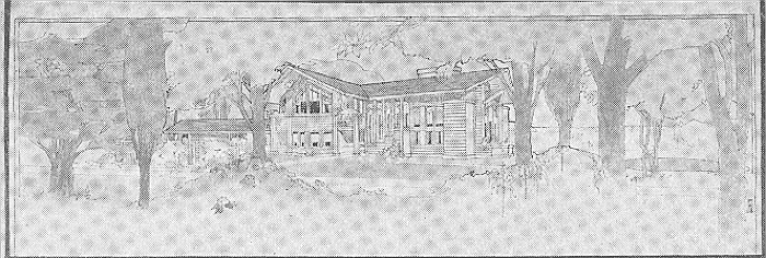 Presentation rendering
House for A. J. Mason
Hermann V. von Holst, architect
Flossmore, Illinois