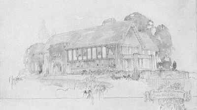 Presentation rendering
E. Sherman residence
Tallmadge and Watson, architects
Evanston, Illinois