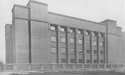 Exterior perspective, side view
Administration Building for the Larkin Company
Frank Lloyd Wright, architect
Buffalo, New York