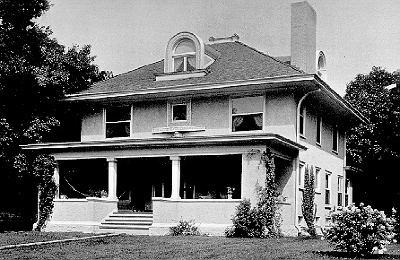 Exterior perspective
Frank Schiedehelm residence
George W. Maher, architect
Wilmette, Illinois