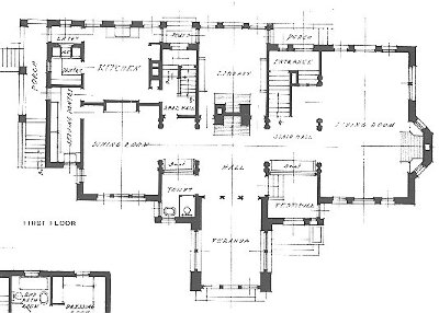 First floor plan
Charles E. White, Jr. residence
Charles E. White, Jr., architect
Oak Park, Illinois