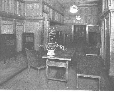 Interior, first floor looking toward concert room
Edison Shop
Niedecken and Wallbridge, interior designers
Detroit, Michigan