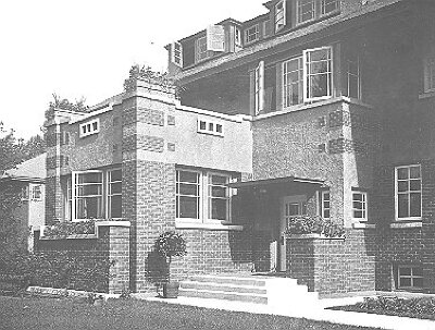 Exterior detail, front entrance
Charles E. White, Jr. residence
Charles E. White, Jr., architect
Oak Park, Illinois