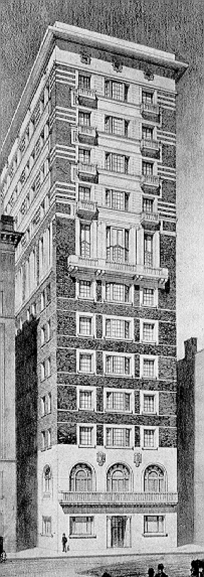 Presentation rendering
Annex to the Chicago Athletic Club
Richard E. Schmidt, architect
Chicago, Illinois