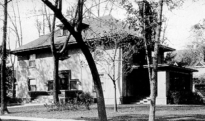 Exterior perspective
House for C. K. Parmerlee
George W. Maher, architect
Kenilworth, Illinois