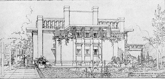 Presentation rendering
Design for Architect's Building, project
Guenzel and Drummond, architects