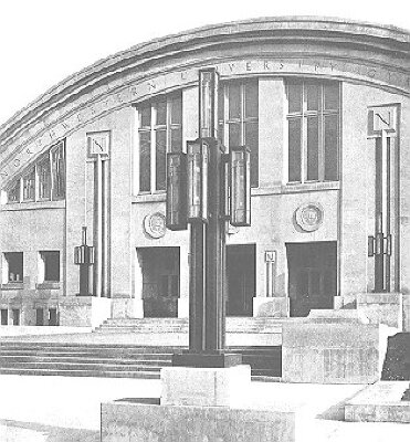 Exterior, front view
Gymnasium
Northwestern University
George W. Maher, architect
Evanston, Illinois