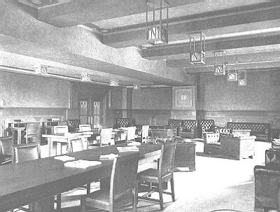Interior, men's social room
Gymnasium
Northwestern University
George W. Maher, architect
Evanston, Illinois
