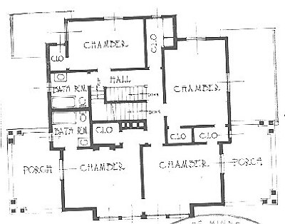 Second floor plan
House for S. H. Bingham
George W. Maher, architect
Highland Park, Illinois