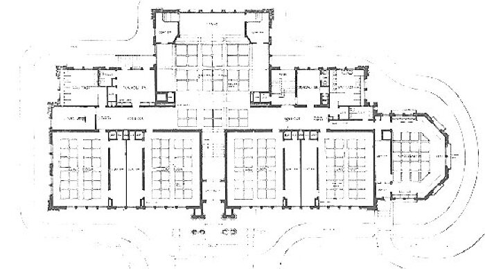 Floor plan
Joseph Sears Public School
George W. Maher, architect
Kenilworth, Illinois