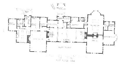 First floor plan
Tourist Hotel for the White Pass
"Yukon Route"
Spencer and Powers, architects
Atlin, British Columbia, Canada