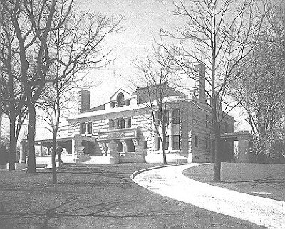 Exterior, perspective view
House for James A. Patten
George W. Maher, architect
Evanston, Illinois